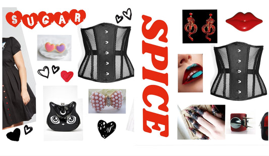 Sugar and Spice - Mesh Corset Outfit Inspiration