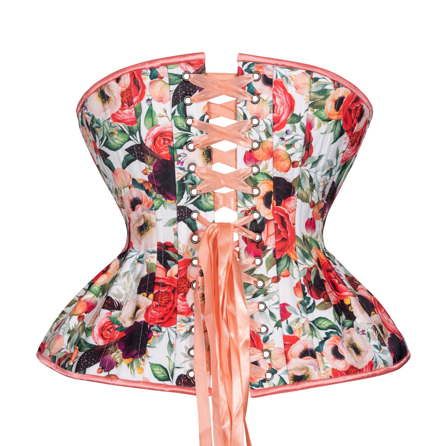Peonies in Bloom Corset, Gemini Silhouette, Long