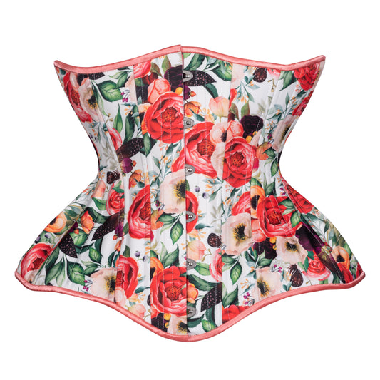 Peonies in Bloom Corset, Gemini Silhouette, Long