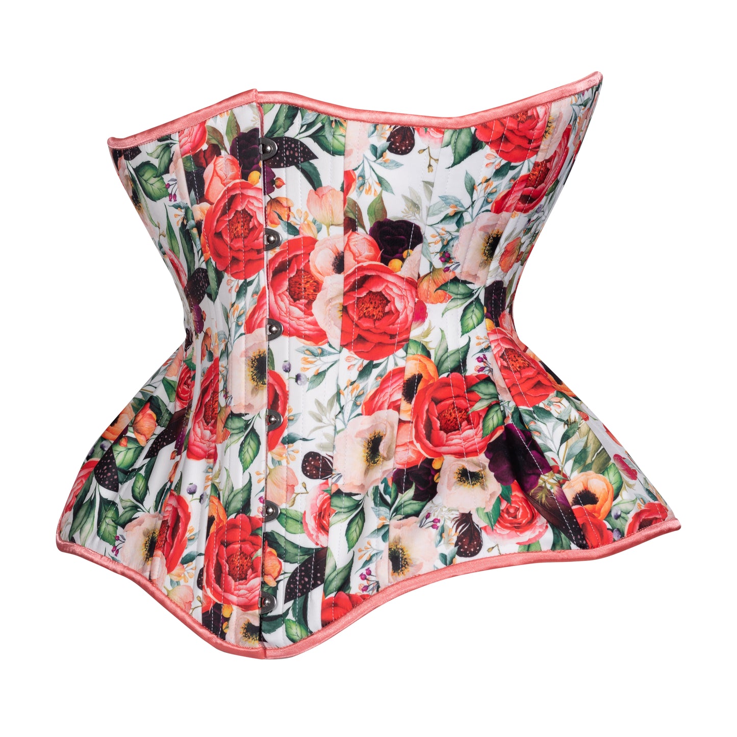 Peonies in Bloom Corset, Gemini Silhouette, Long