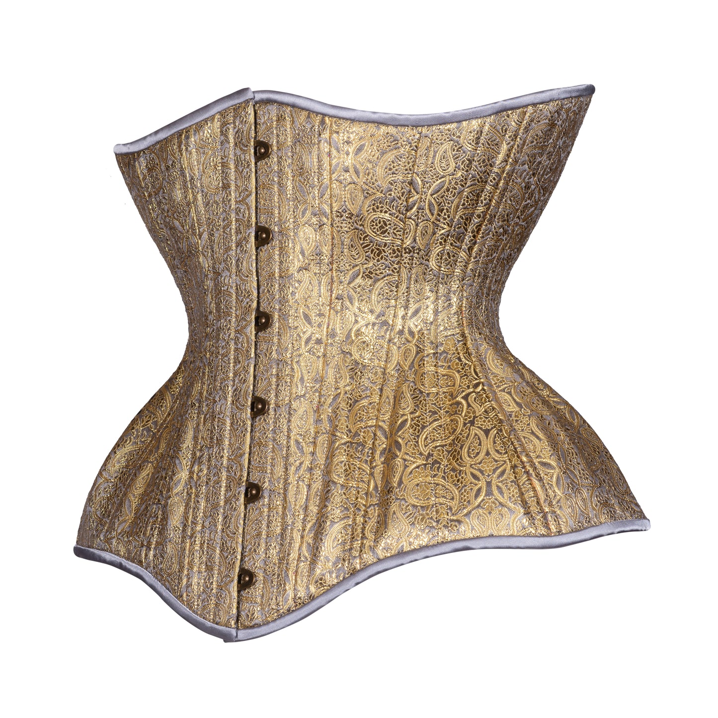 Mixed Metal Filigree Corset, Gemini Silhouette, Long