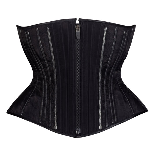 Black Fine Mesh No Line Libby Corset (Libra Gentle Silhouette, Regular)