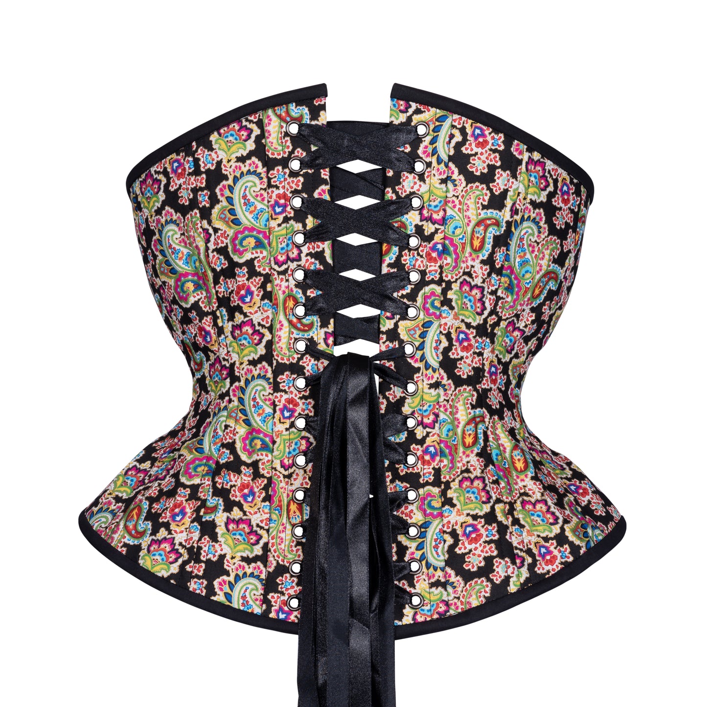 Rainbow Fractals Novice Corset, Hourglass Silhouette, Regular