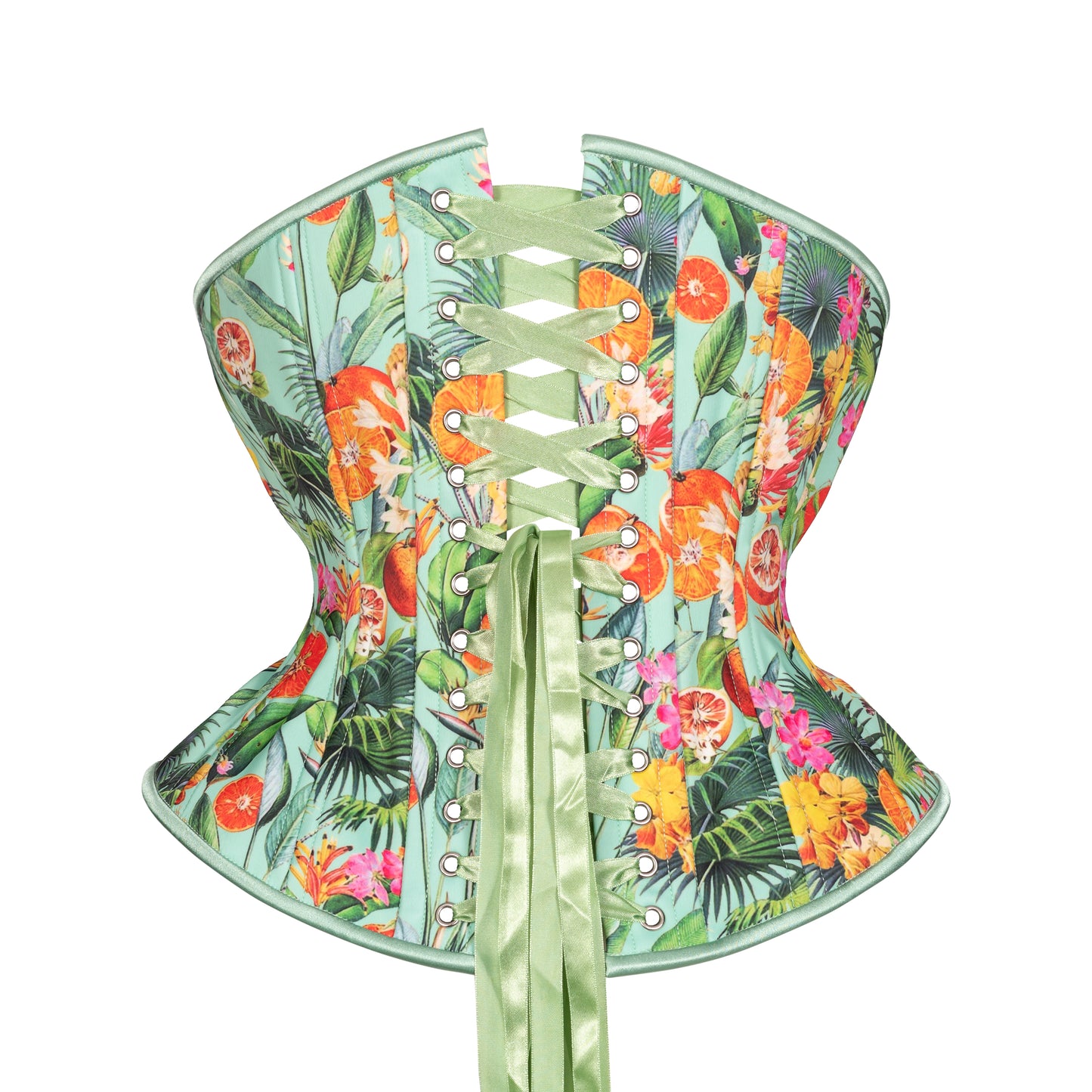 Citrus Mint Novice Corset, Hourglass Silhouette, Regular