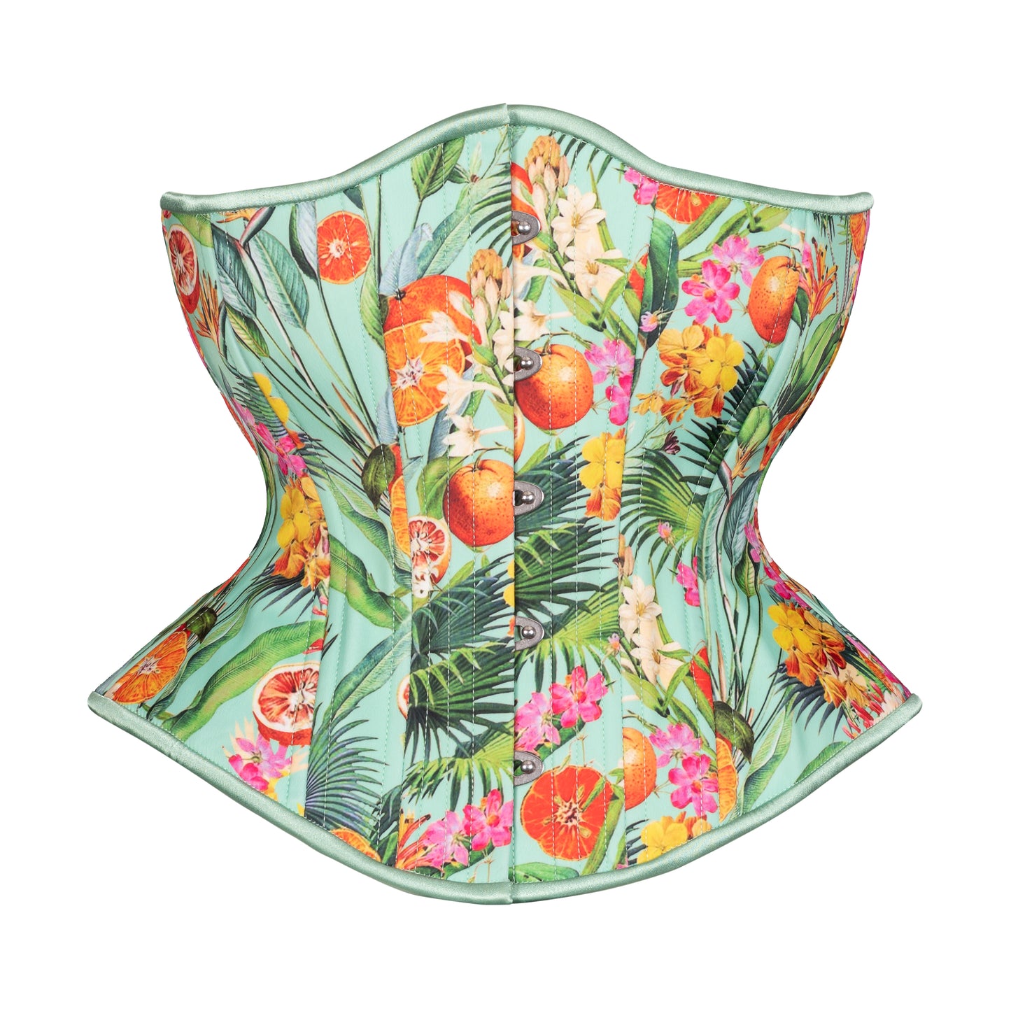 Citrus Mint Novice Corset, Hourglass Silhouette, Regular