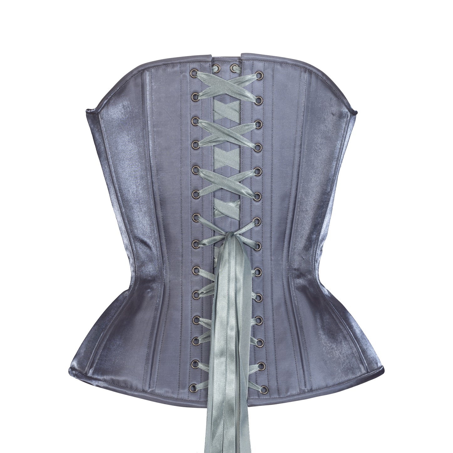 Frost on Steel, Overbust Corset, Hourglass Silhouette, NEW