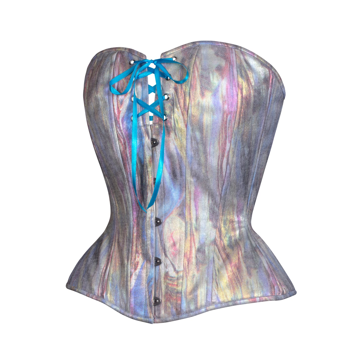 Impressionist Shimmer, Overbust Corset, Hourglass Silhouette, NEW