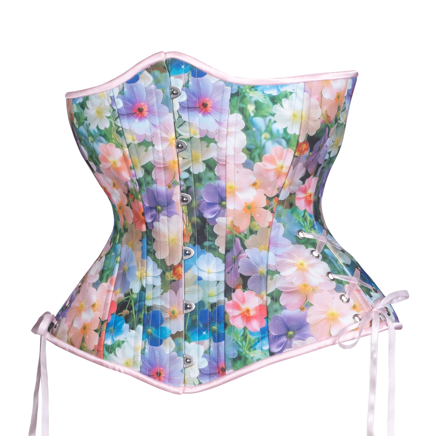 Impatiens Embrace Corset, Hourglass Silhouette, Long