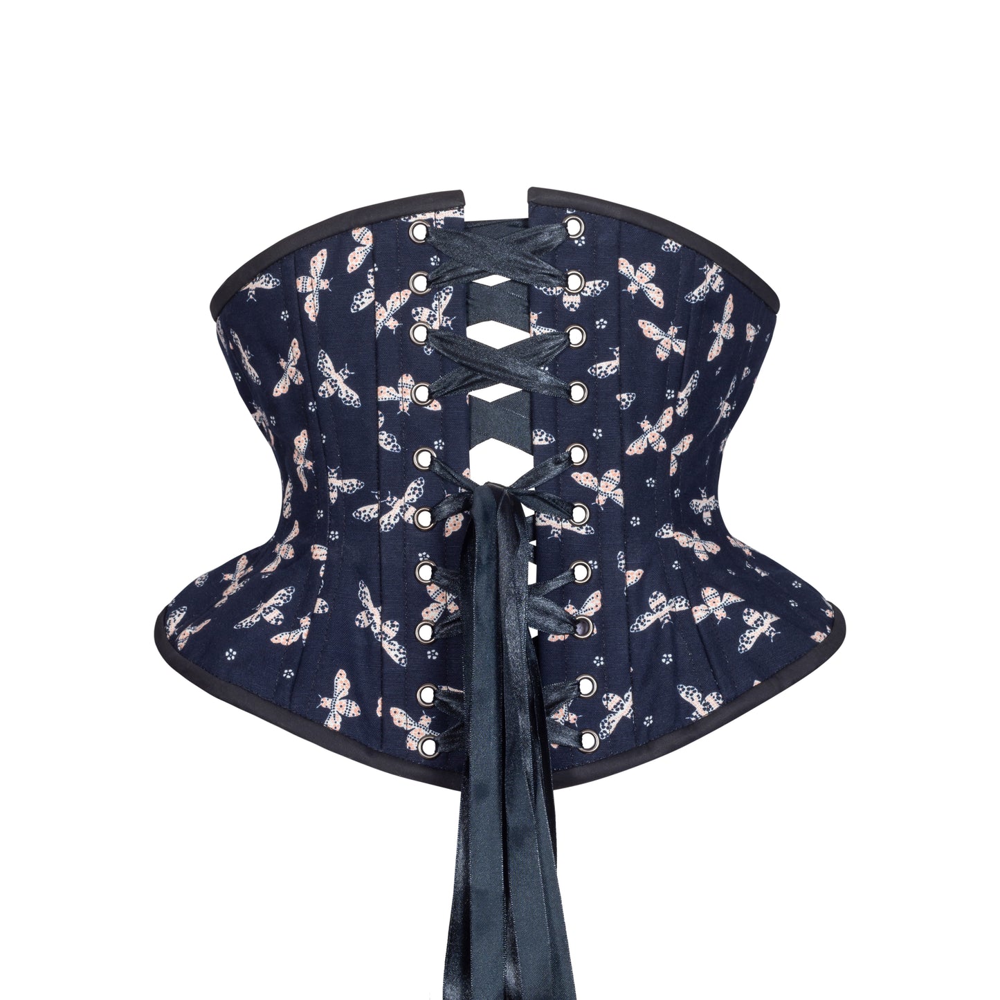 Lovely Bees Corset, Hourglass Silhouette, Short