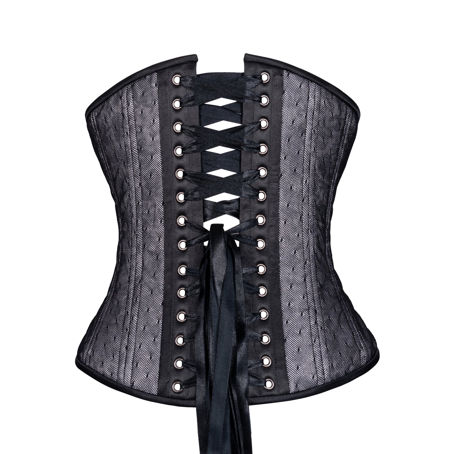 Dotted Veil Corset, Slim Silhouette, Regular