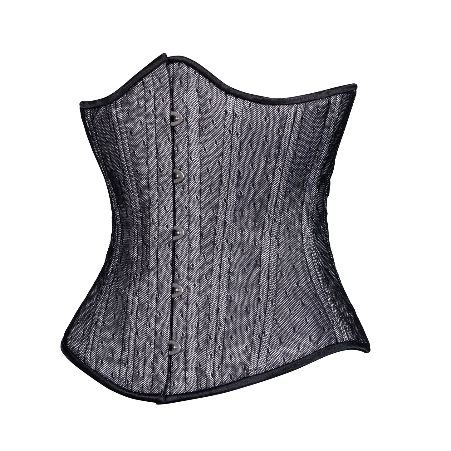 Dotted Veil Corset, Slim Silhouette, Regular