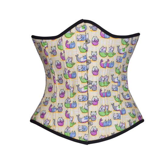 Playful Mercats Corset, Slim Silhouette, Regular