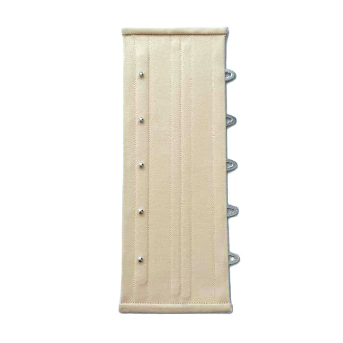 Corset expander panel, 4 inches wide, regular underbust length (10 inch busk), finished in black cashmere