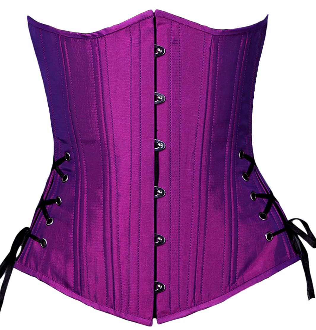 Purple Iridescent Long Corset