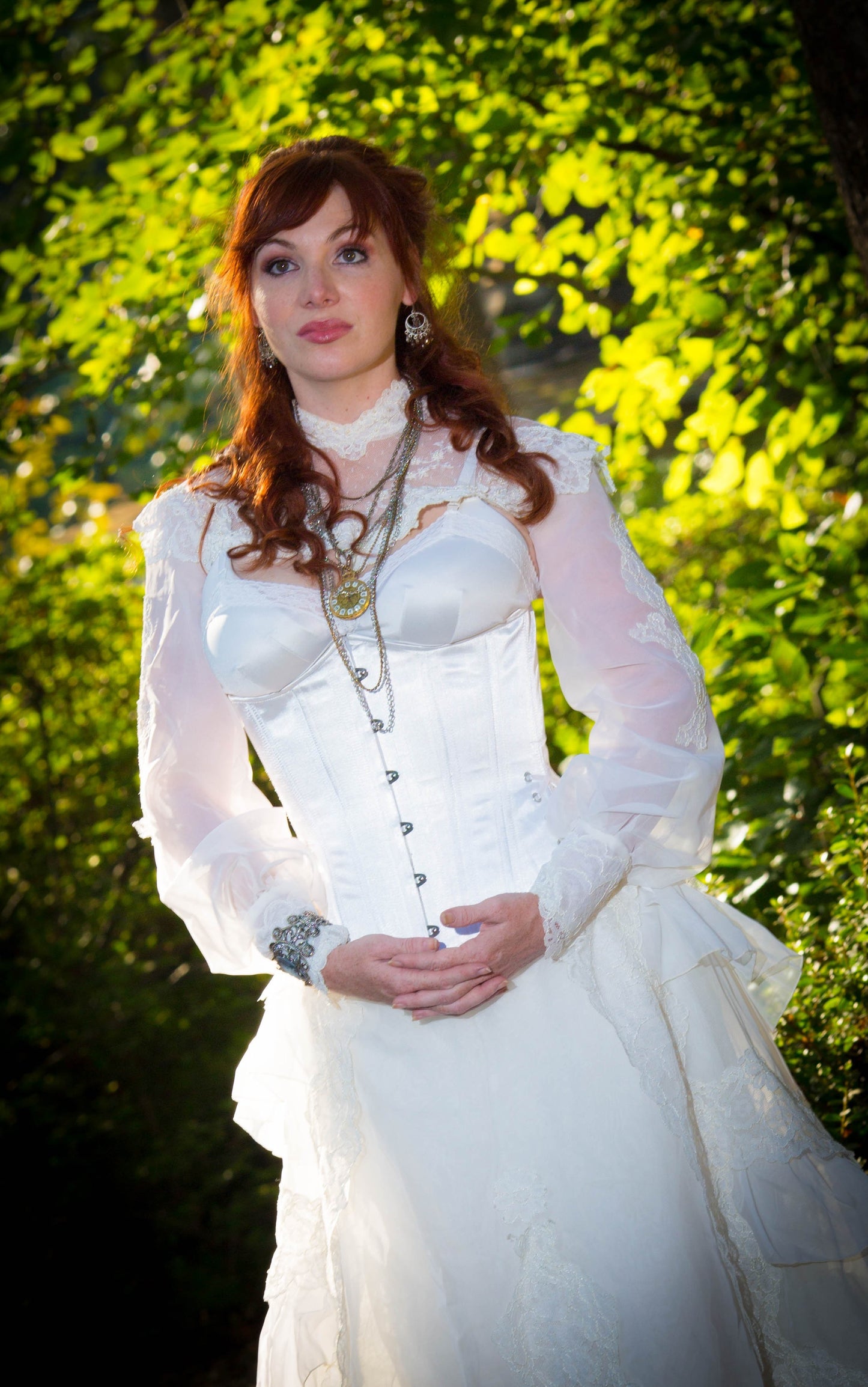 Bridal Satin Long Corset