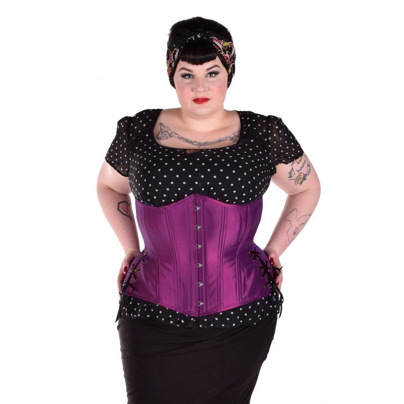 Purple Long Hourglass Corset