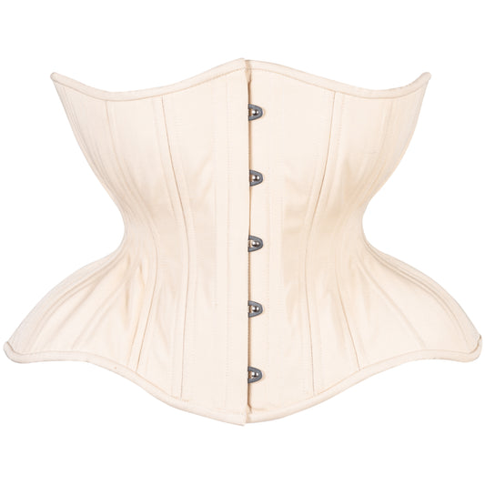 Beige Cotton Cupped Corset, Gemini Silhouette, Regular