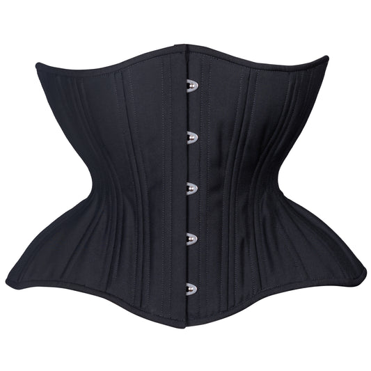 Black Cupped Corset, Gemini Silhouette, Regular