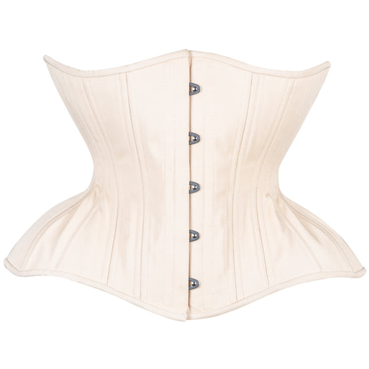 Beige Cotton Straight Corset, Gemini Silhouette, Regular