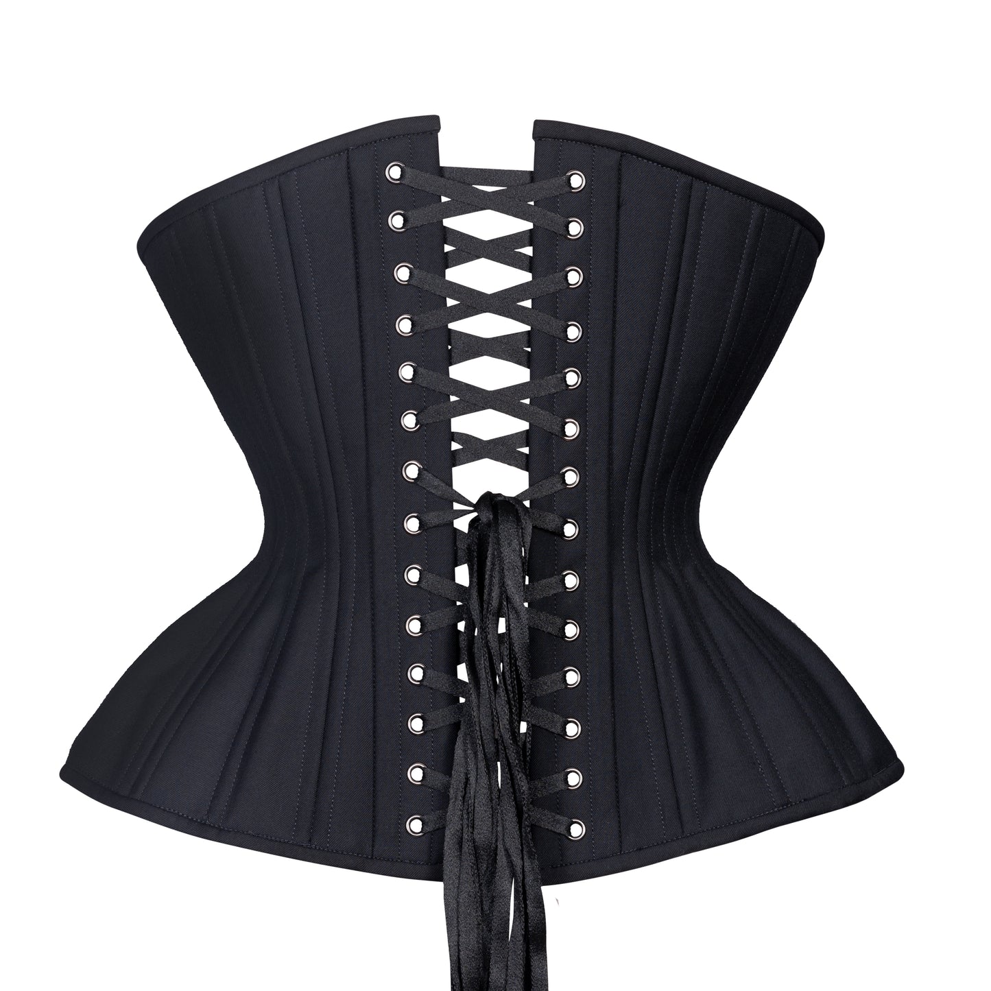 Black Straight Corset, Gemini Silhouette, Regular