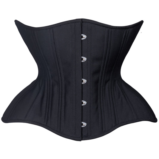 Black Straight Corset, Gemini Silhouette, Regular