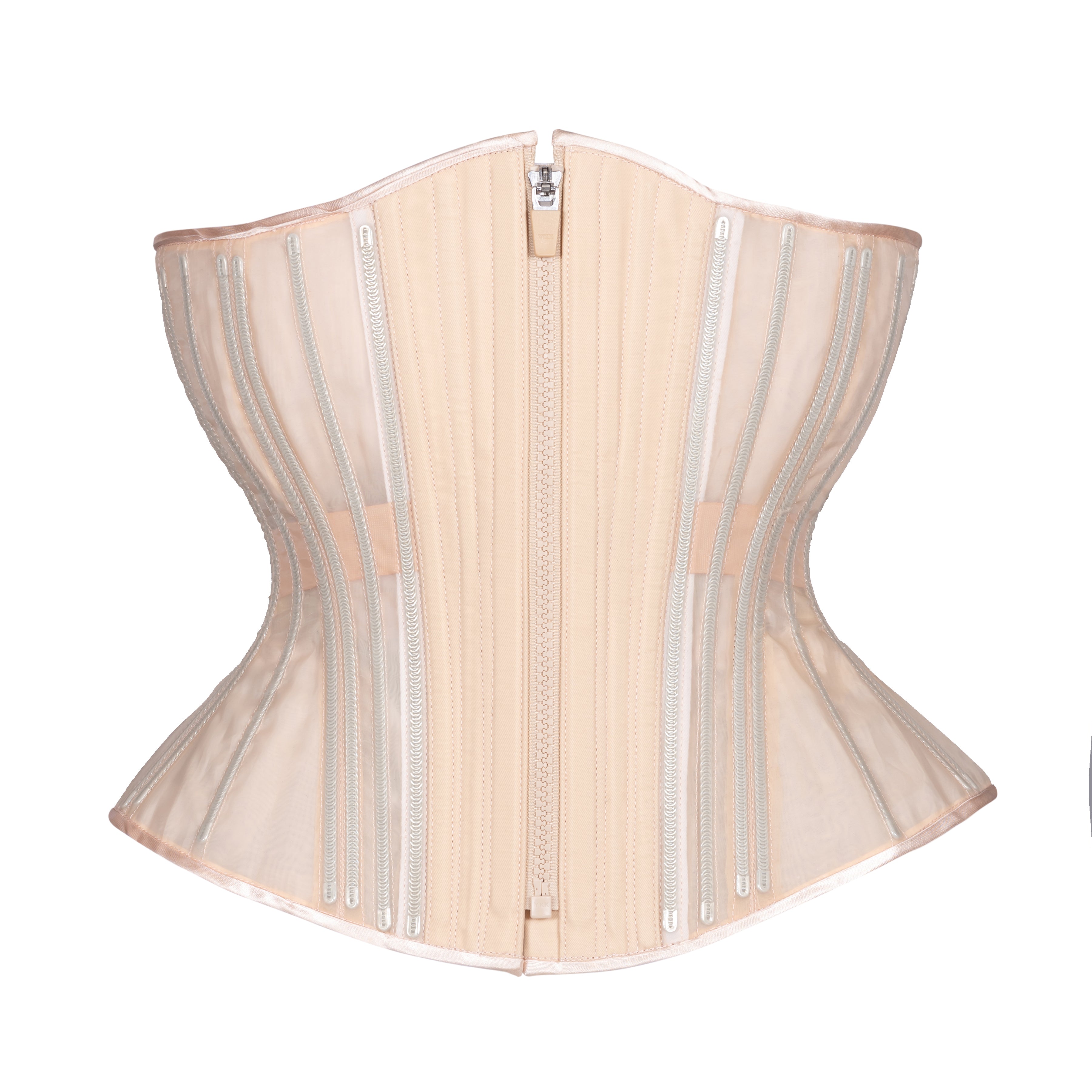 GG net corset in light beige