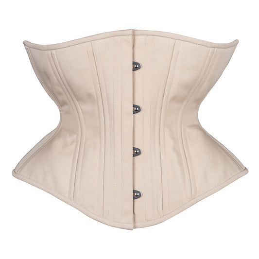 Beige Cotton Corset, Libra Silhouette, Regular