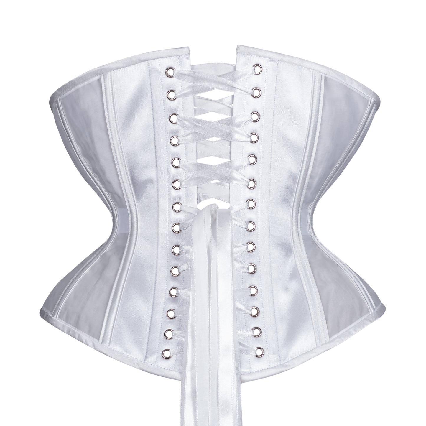 White Fine Mesh Corset, Libra Silhouette, Regular