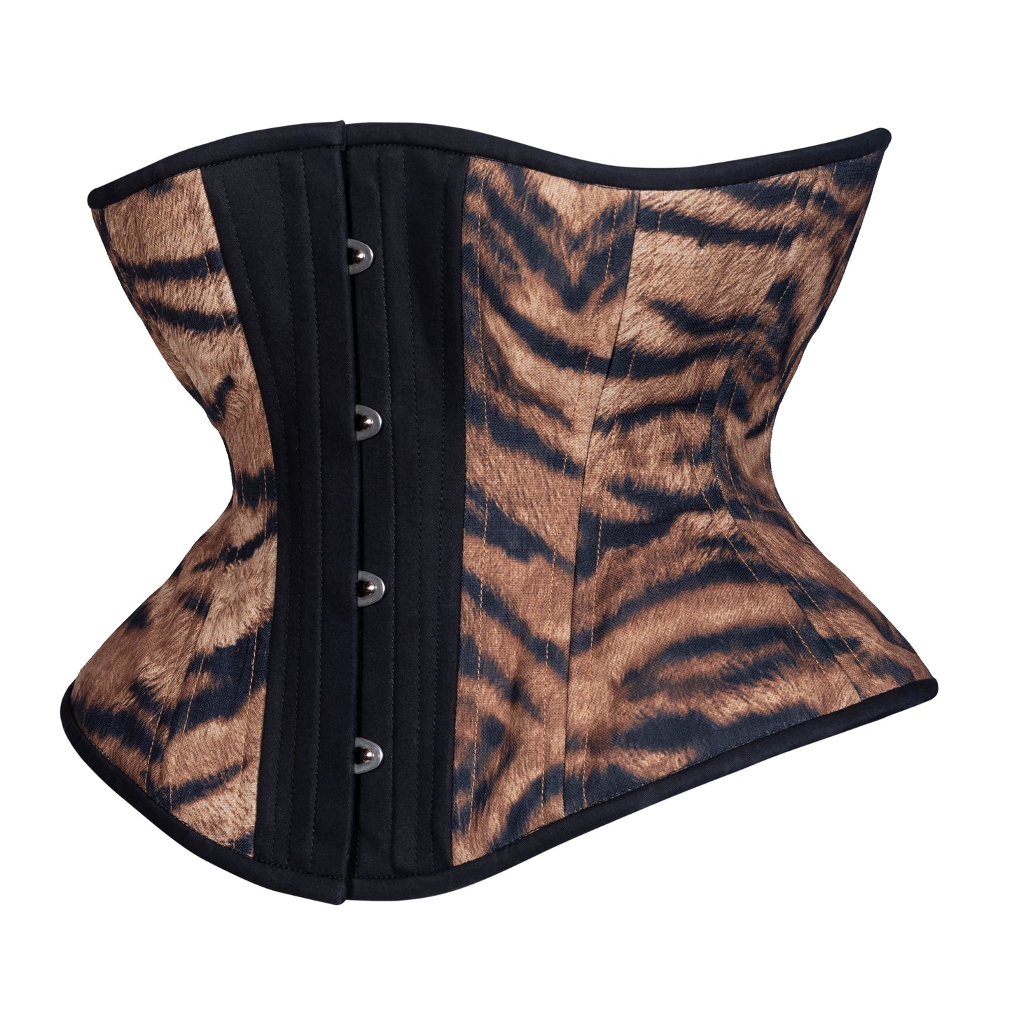 Tiger Stripe Print Corset, Libra Silhouette, Regular