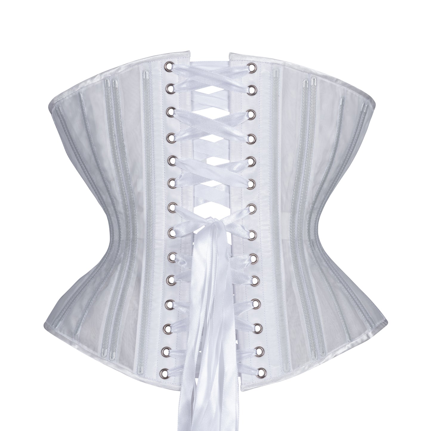 White Fine Mesh No Line Corset, Libra Silhouette, Regular