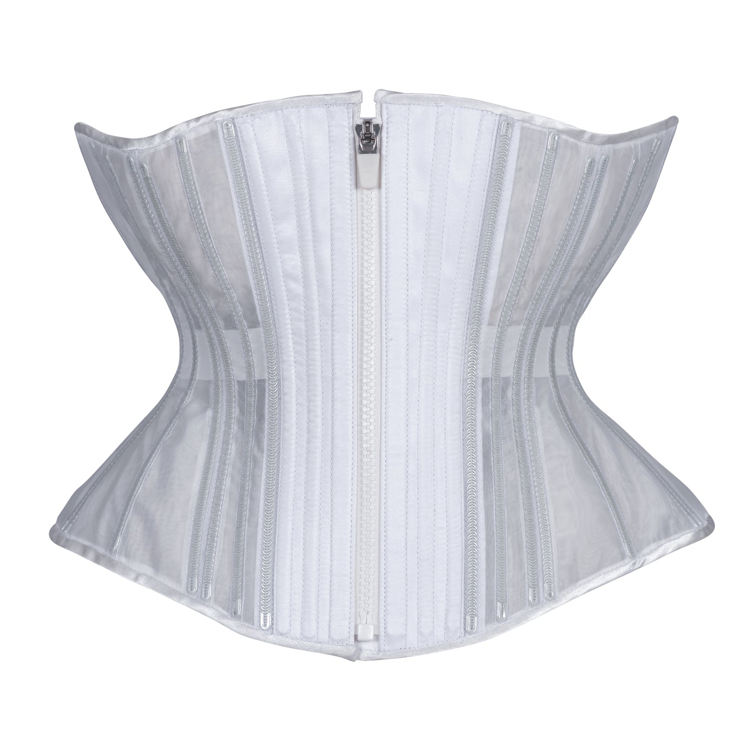 White Fine Mesh No Line Corset, Libra Silhouette, Regular