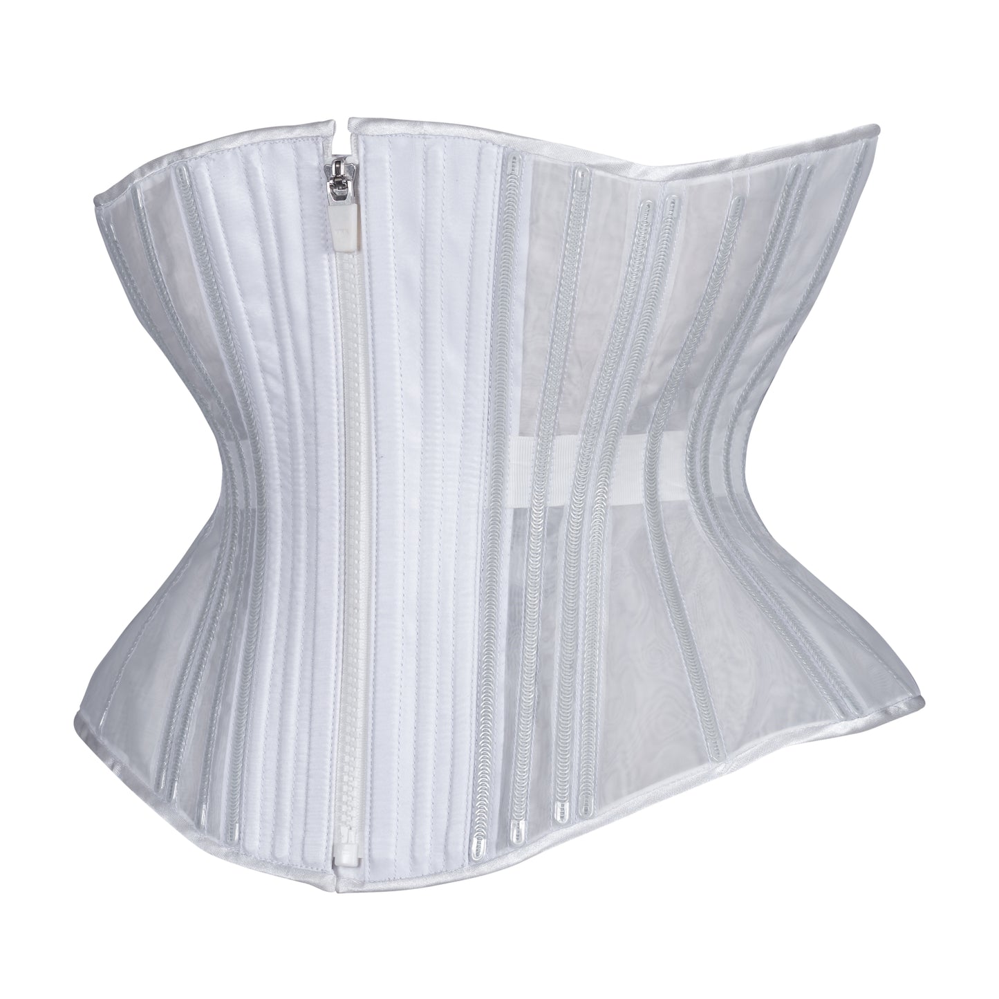 White Fine Mesh No Line Corset, Libra Silhouette, Regular