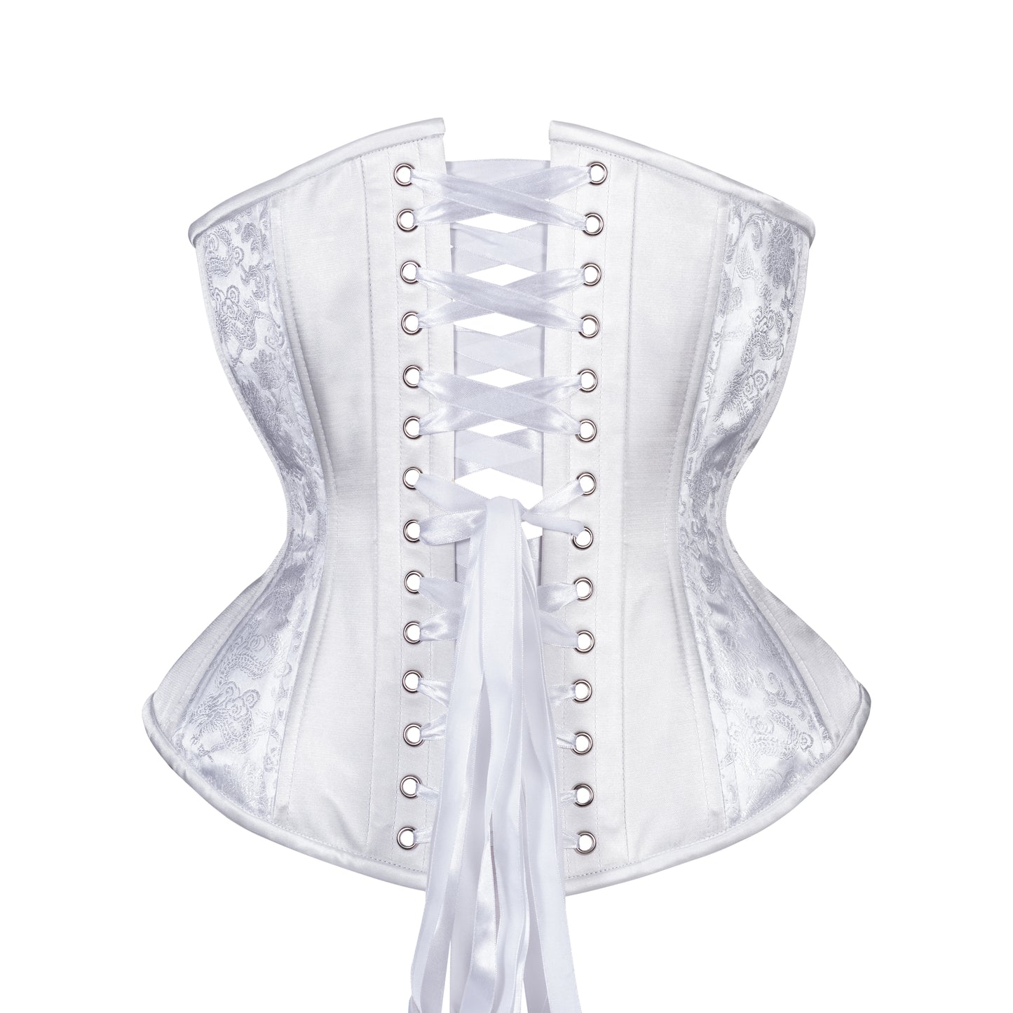 White Dragon Novice Corset, Hourglass Silhouette, Regular