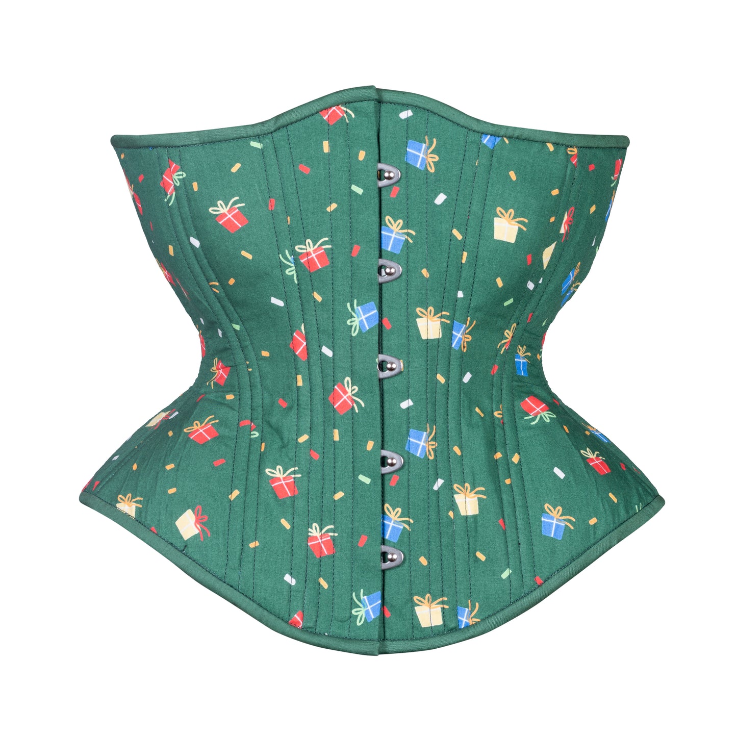 Gift for the Season in Green Novice Corset, Hourglass Silhouette, Regular