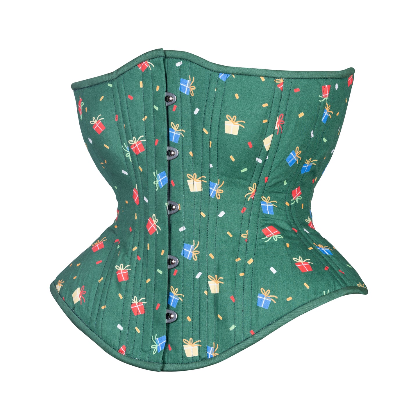 Gift for the Season in Green Novice Corset, Hourglass Silhouette, Regular