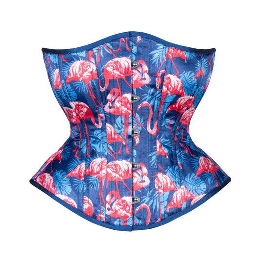 Pink Flamingos Novice Corset, Hourglass Silhouette, Regular