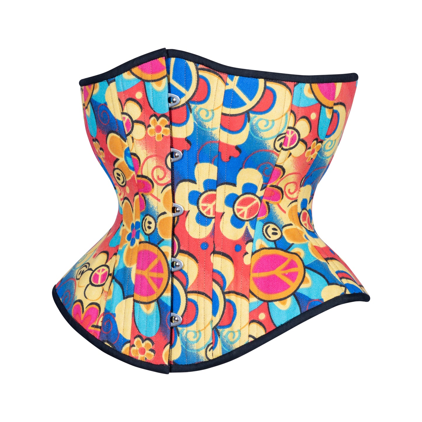 Groovy Peace Novice Corset, Hourglass Silhouette, Regular