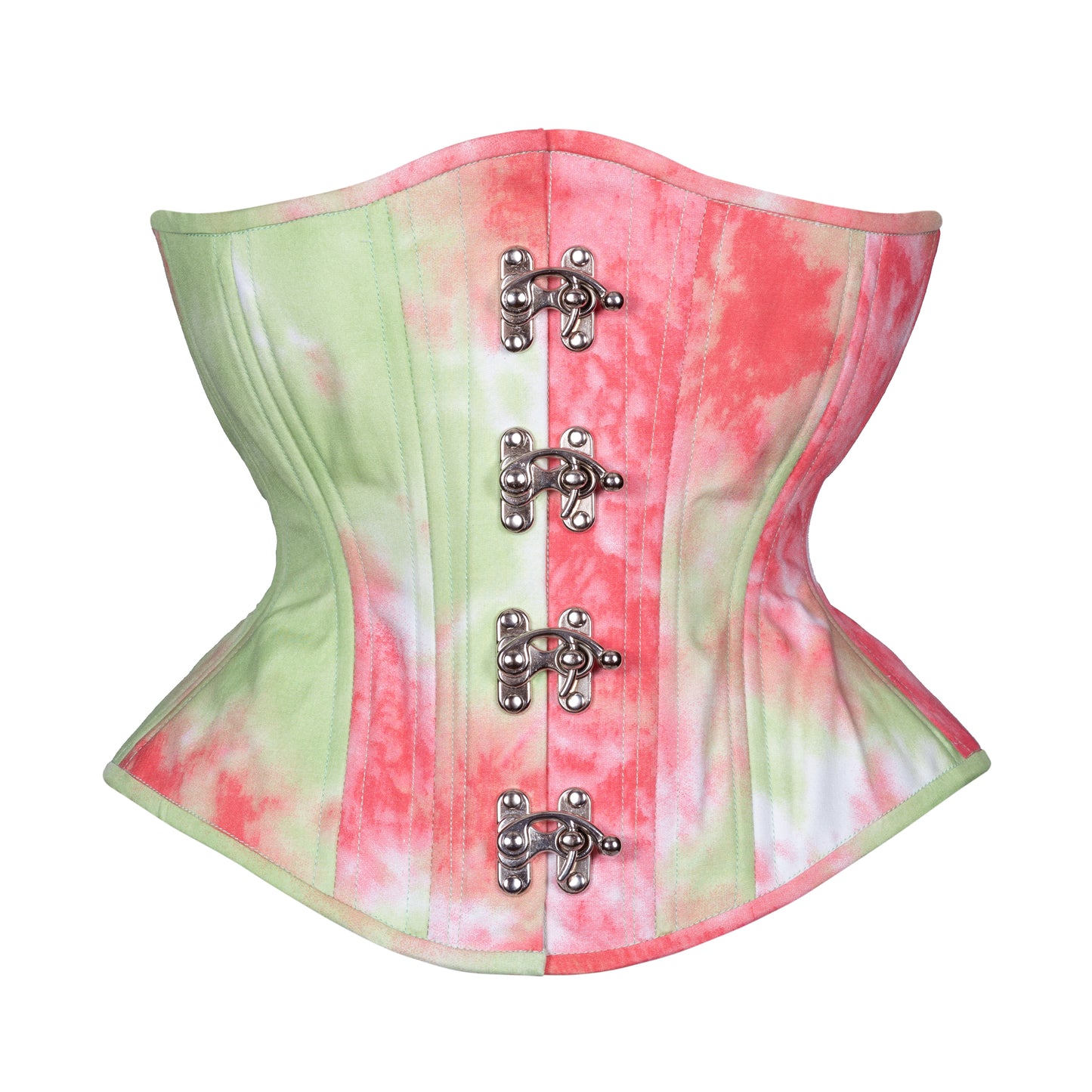 Tie Dye Red Novice Corset, Hourglass Silhouette, Regular