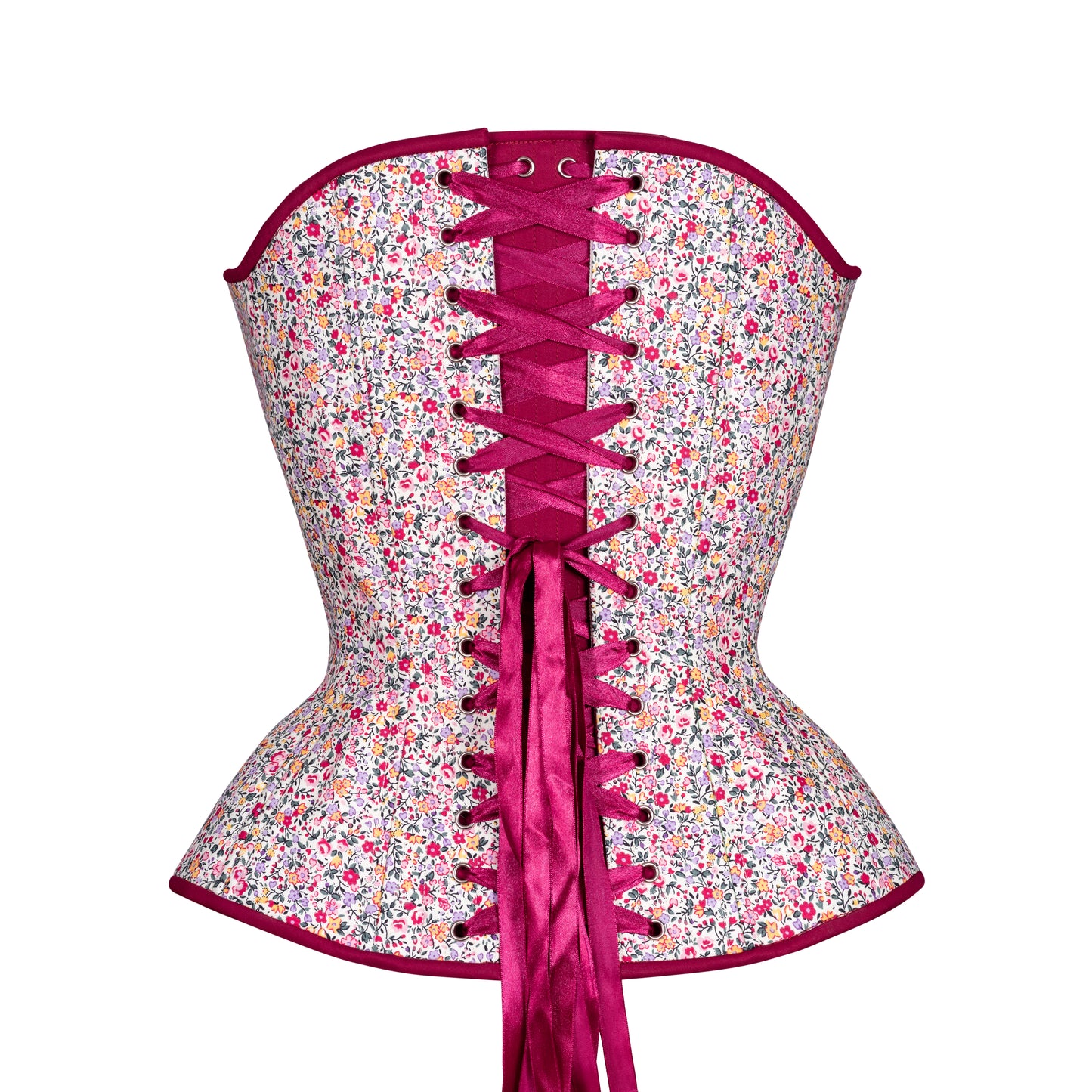 Spring Garden, Overbust Corset, Hourglass Silhouette, Regular