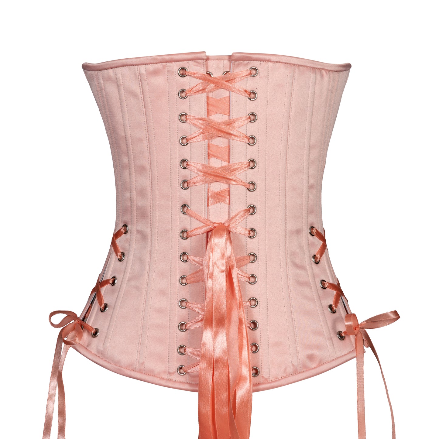Peachy Peach Satin Overbust, Slim Silhouette, Regular** PHOTO SAMPLE, ONLY SIZE 22M IS AVAILABLE