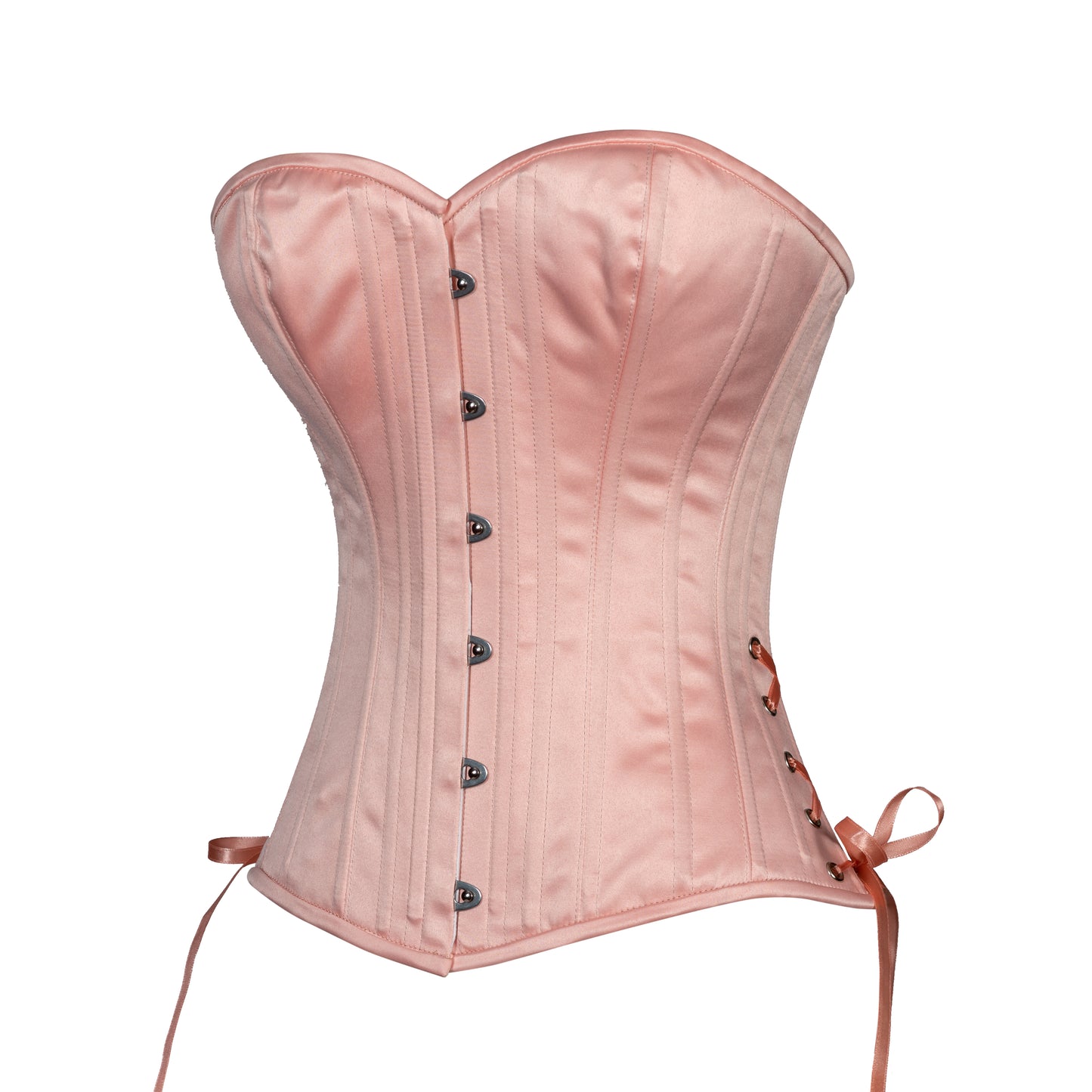 Peachy Peach Satin Overbust, Slim Silhouette, Regular** PHOTO SAMPLE, ONLY SIZE 22M IS AVAILABLE