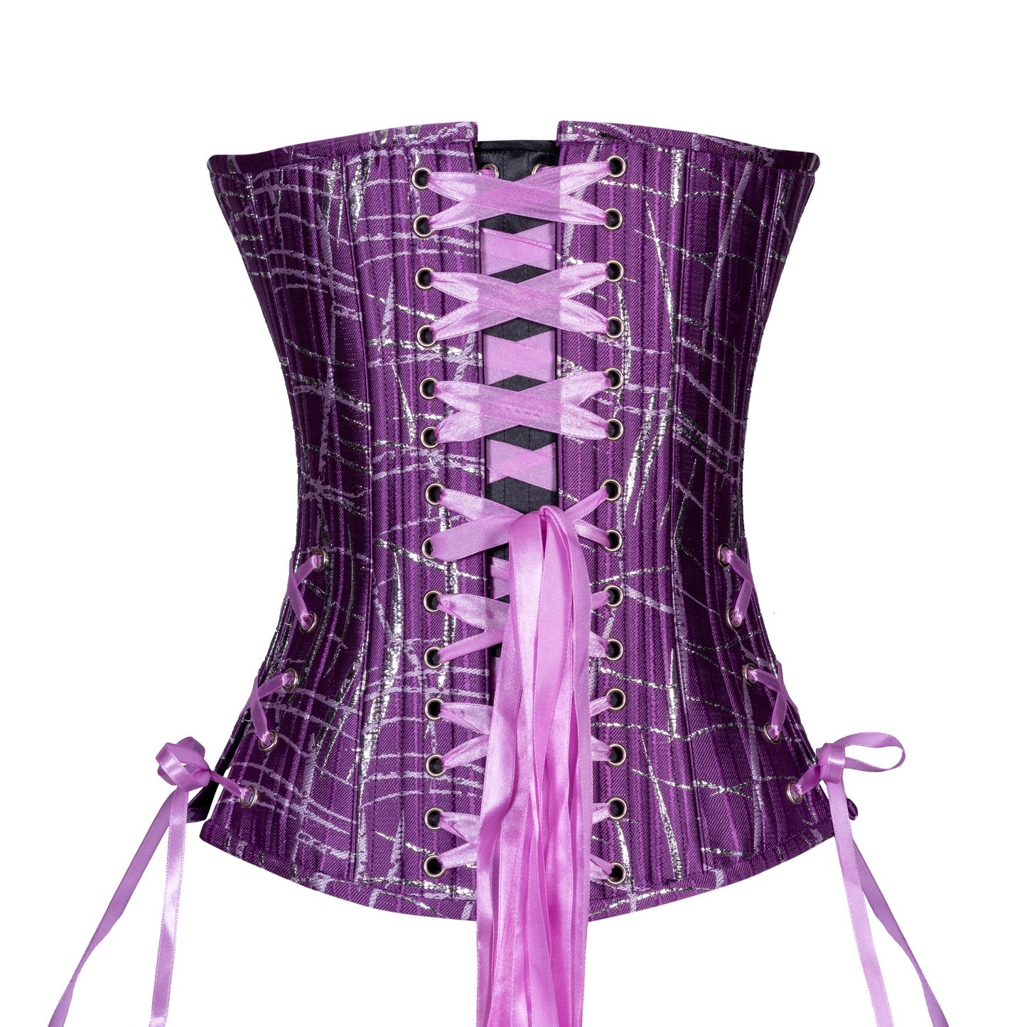 Abstract in Purple Overbust, Slim Silhouette, Regular