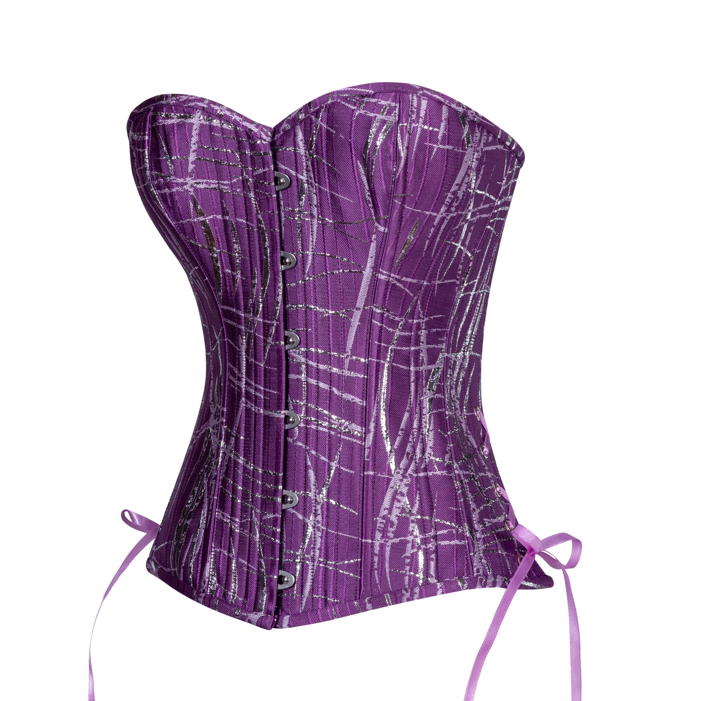 Abstract in Purple Overbust, Slim Silhouette, Regular