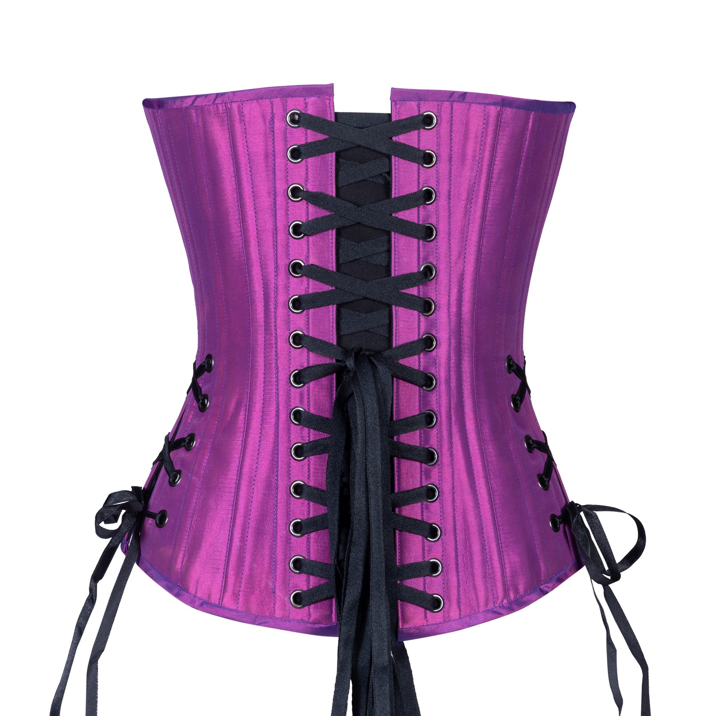 Iridescent Purple Overbust, Slim Silhouette, Regular