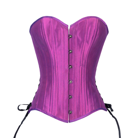 Iridescent Purple Overbust, Slim Silhouette, Regular