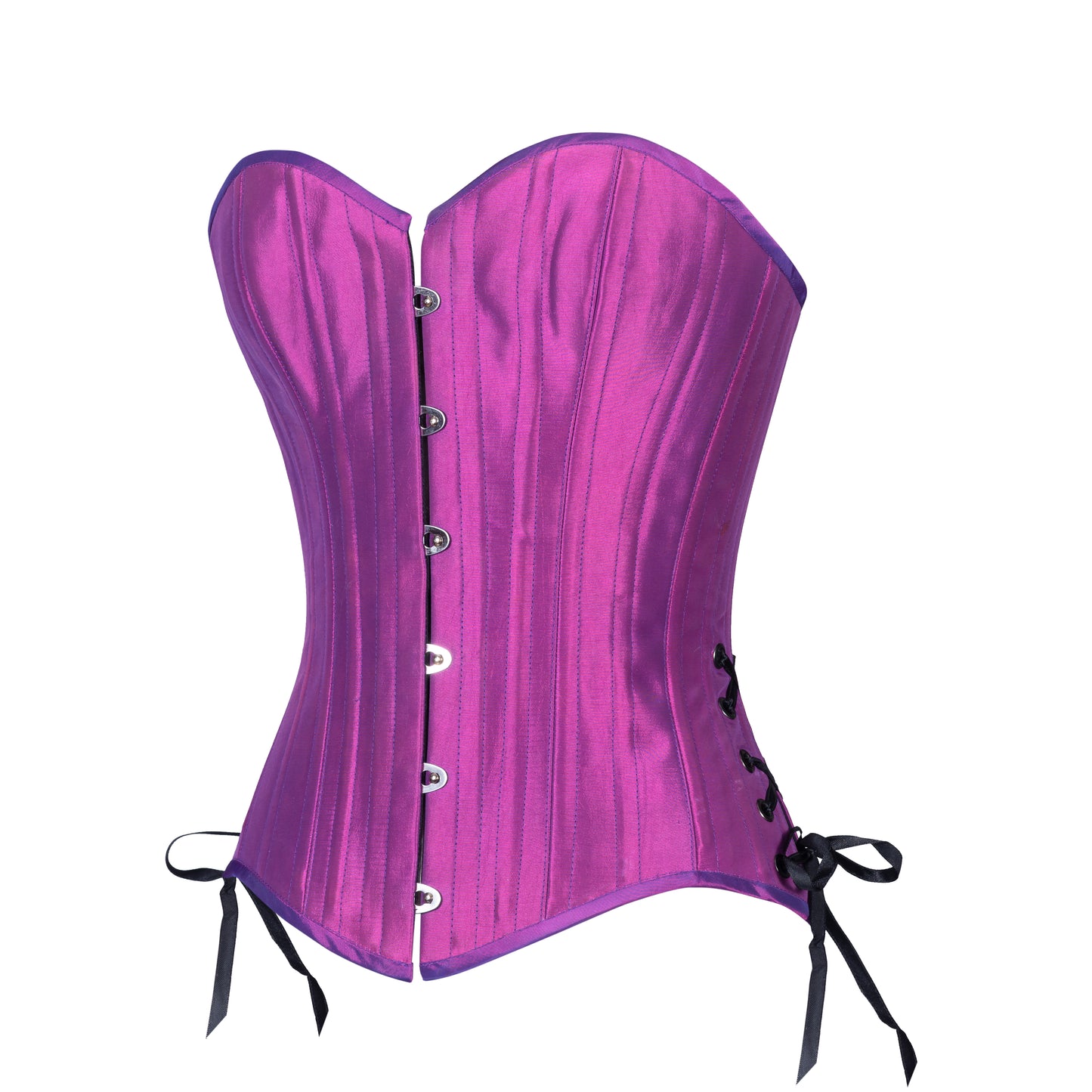 Iridescent Purple Overbust, Slim Silhouette, Regular