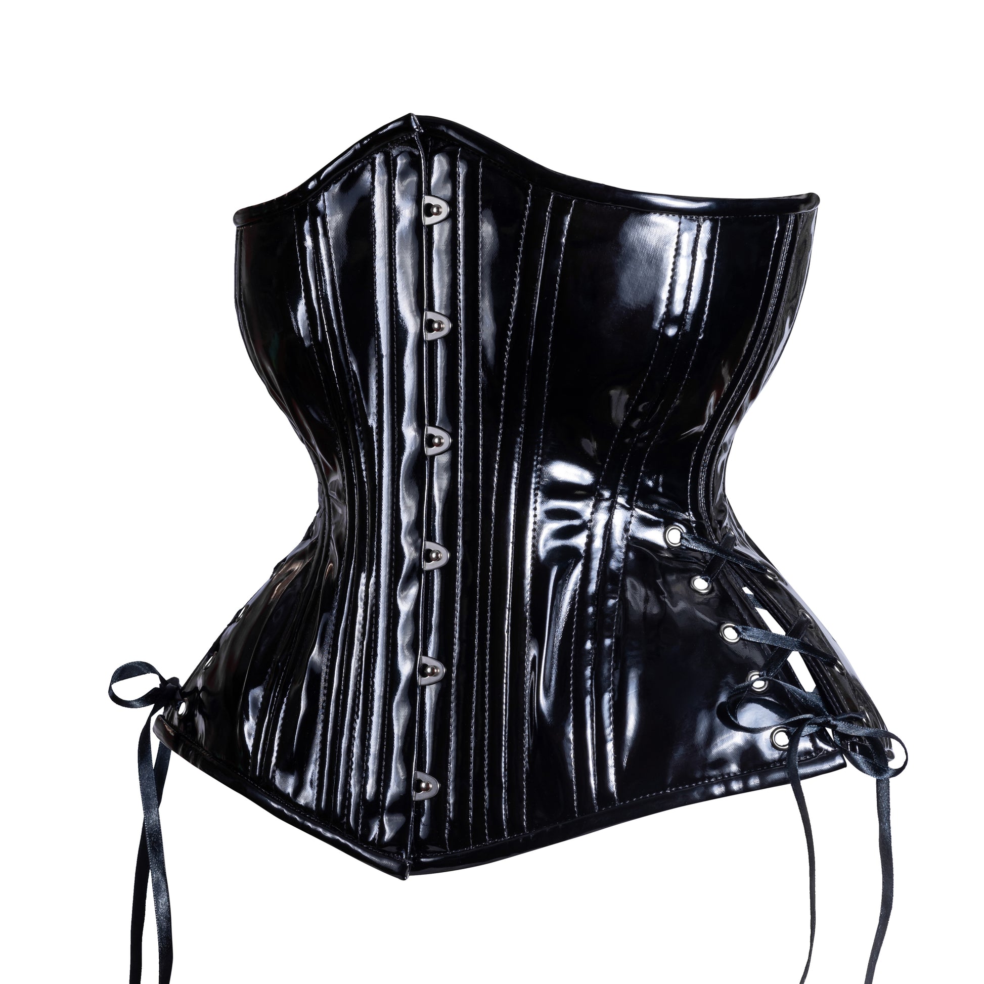 Black Vinyl Corset,