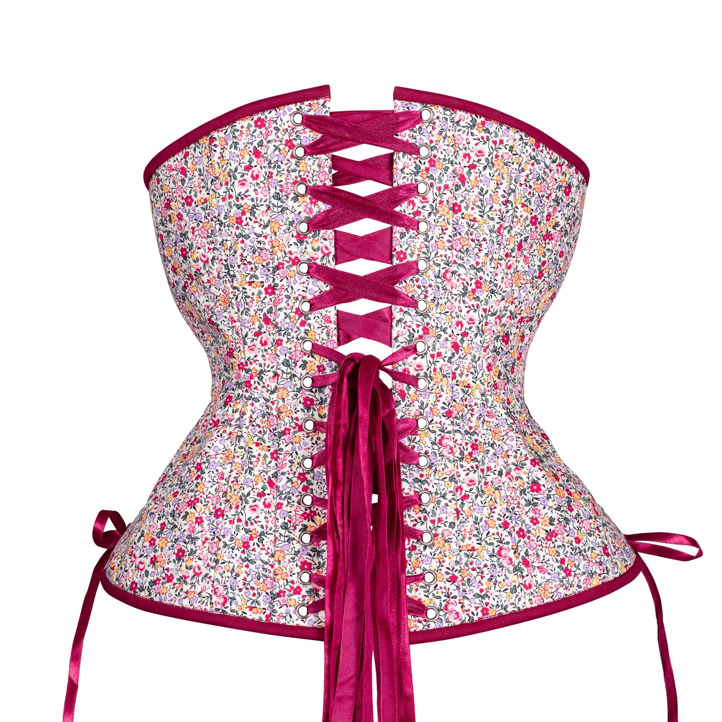Spring Garden Corset, Hourglass Silhouette, Long