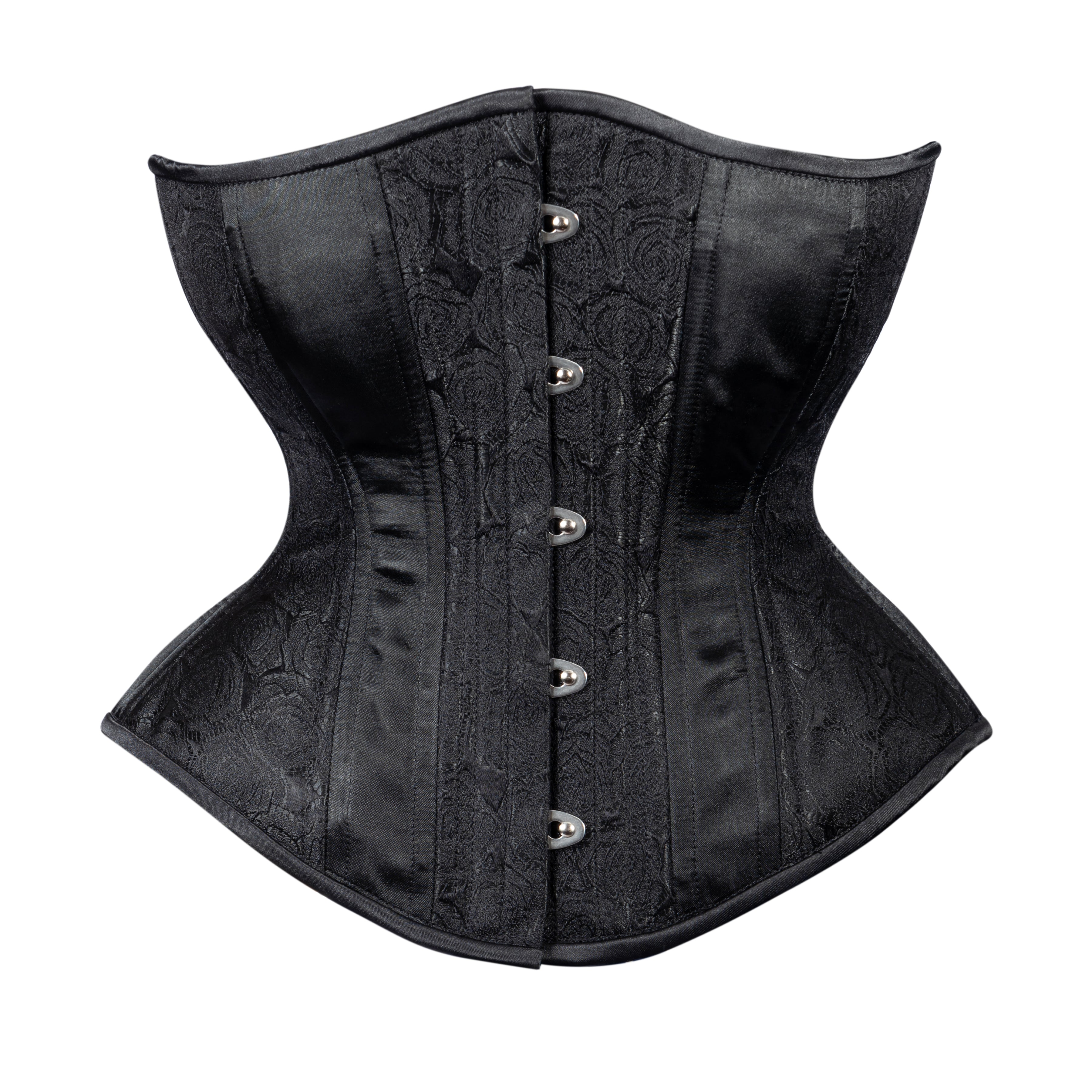 Adult Waist Cincher Corset with Lace Up & Zipper, Black, One Size, Wearable  Costume Accessory for Halloween