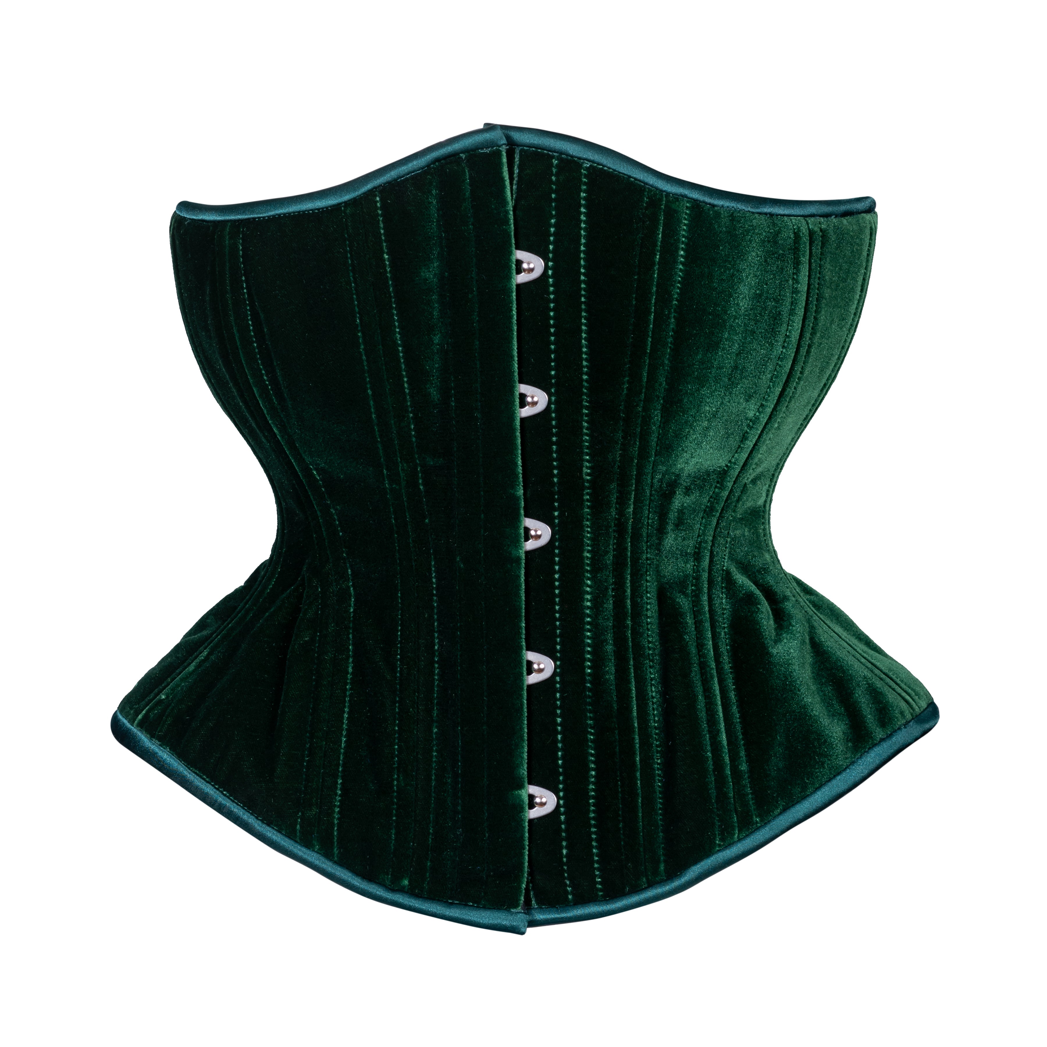 Green Velvet Corset, Hourglass Silhouette, Regular – Timeless Trends